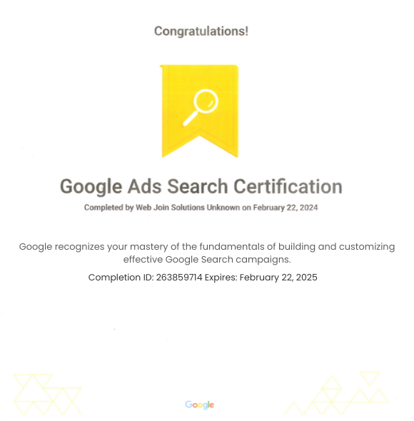 Certificate 1