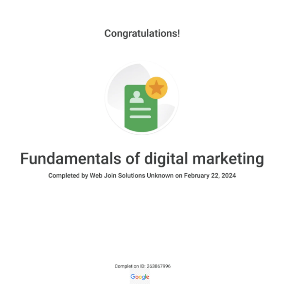 Certificate 3